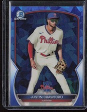 2023 Bowman Chrome Sapphire #BCP-217 Justin Crawford