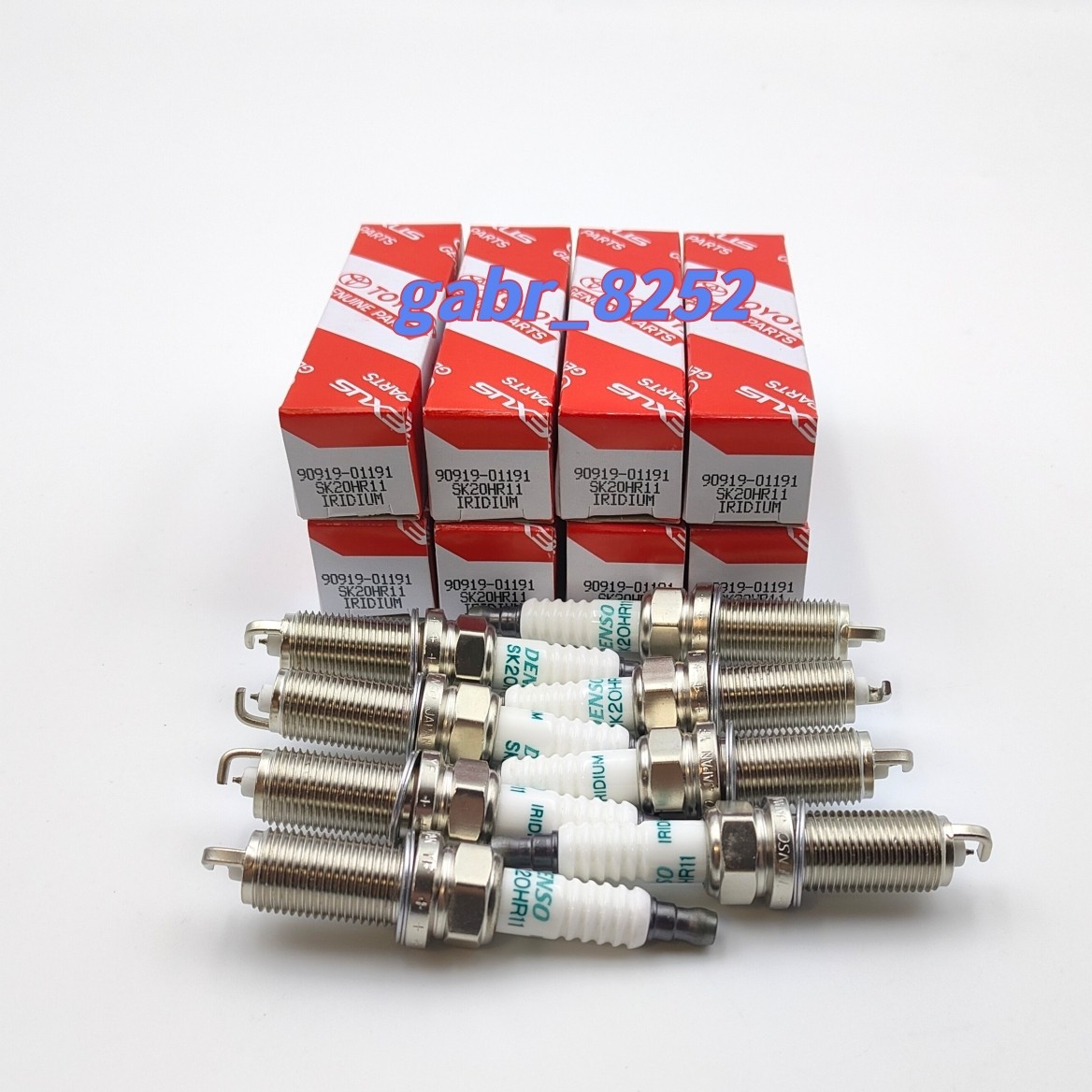 8 x OEM Spark Plugs 90919-01191 SK20HR11 Denso 3421 for 4Runner Lexus Volvo