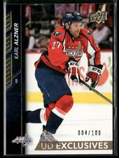 2015-16 Upper Deck Karl Alzner UD Exclusives /100 #436 Washington Capitals