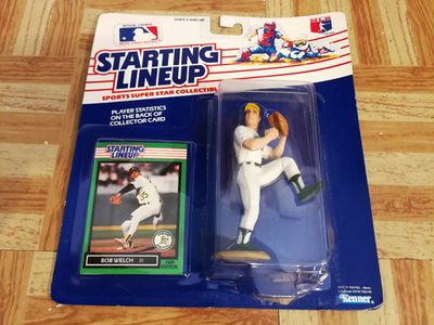 #ad 1989 Starting Lineup Bob Welch Oakland Athletics SLU Figure Card Baseball MLB $26.99