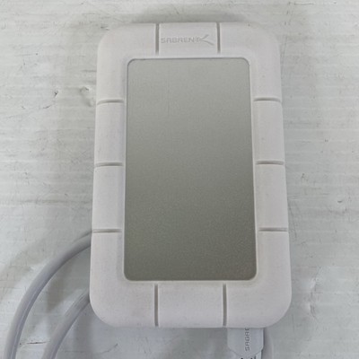 Sabrent 500GB Rugged USB 3.0 HDD External Storage Hard Drive White/Silver