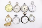 Fx8 Vintage Manual Wind Gents Pocket Watch Not Working Inc Waltham, Smiths Etc