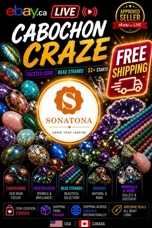 CRYSTALS AND CABOCHONS STEALS & DEALS | $1+ STARTS tonight!