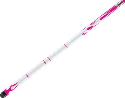 Stealth STH02 Hot Pink Stain White & Black Flames Pool/Billiards Cue Stick