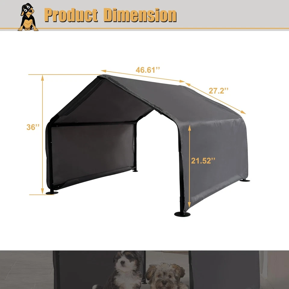 Refugio de sombra para mascotas al aire libre, versátil toldo para mascotas tienda toldo para mascotas para... Foto 2 de 4