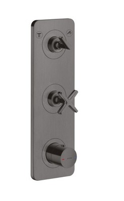 Hansgrohe thermostat module flush-mounted Axor 36703340 Brushed Black Chrome