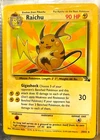 Pokemon Raichu 014/102 Base Set non holo 1999