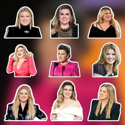 5SECOM Kelly Clarkson Stickers-Waterproof Die-Cut Vinyl Stickers-9 PCS Stickers