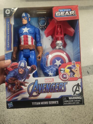 Marvel Advengers Captain America Blast Gear One Size Multi Titan Hero Series - Picture 1 of 4