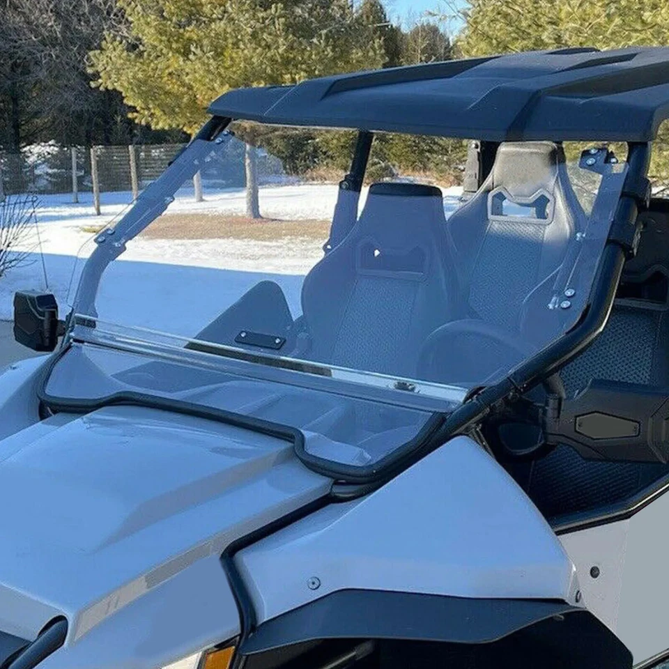 For Arctic Cat Wildcat 1000X / 1000 4X Flip Front Windshield Scratch Resistant - Imagem 3 de 4