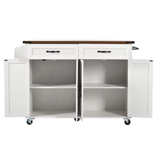 Rolling Kitchen Island Storage Trolley Organiser Sideboard Cupboard Cabinet Cart - Picture 10 of 15