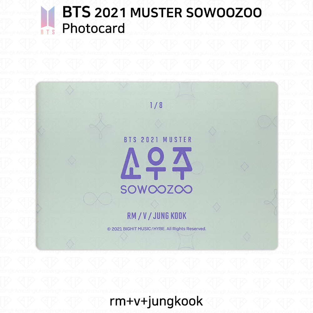 BTS Bangtan Boys 2021 Muster SoWooZoo Official Photocard
