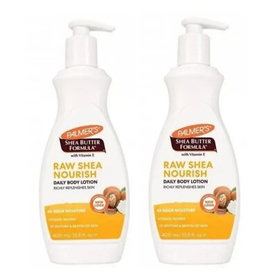 Palmer's Shea Formula with Vitamin E, Raw Shea Butter Lotion 400ml (2er Pack)