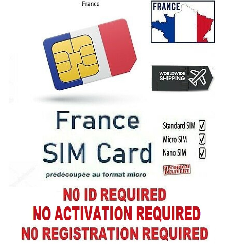 💥 France SIM Card France Local phone Number 4G Pay as you go FREE SHIPPING! eBay 💥 France SIM Card France Local phone Number 4G Pay as you go FREE SHIPPING! eBay