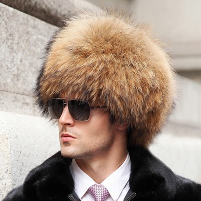 Racccoon Fur Pill Box Men's Hat | eBay