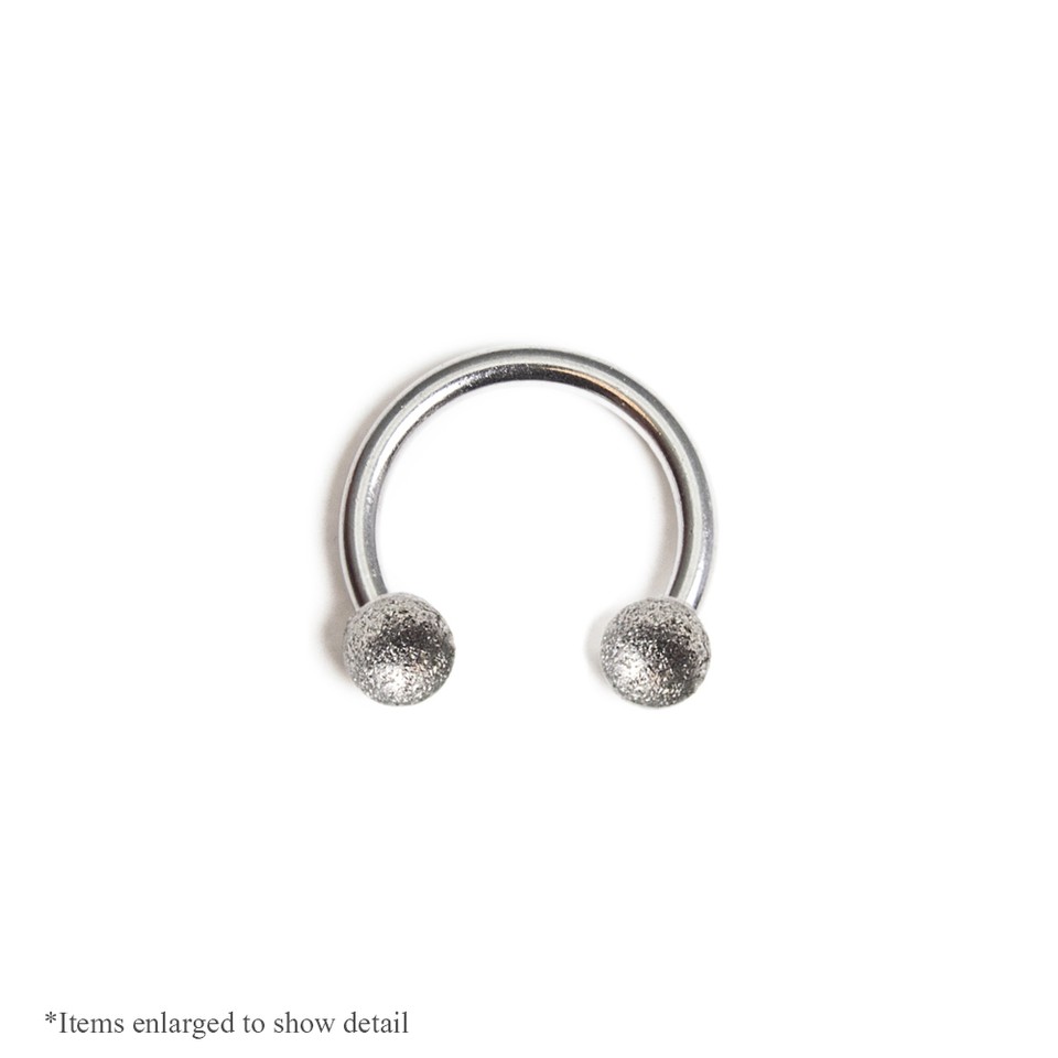 16GA Horseshoe Nose Rings Circular Barbells Lip Cartilage Septum Vintage Finish