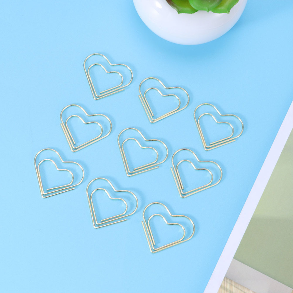 10pcs Paper Clips Paper Pin Paper Binder Clip Document Clip Flat Paper