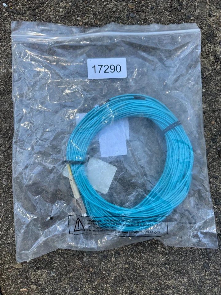 MONOPRICE 7622 Fiber Cord,Duplex,LC, LC,15m,Aqua 13U492 - Image 2 of 2