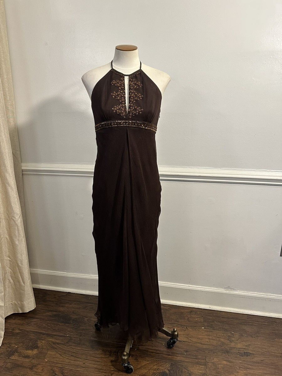 shelli segal evening dresses NEW Laundry By Shelli Segal Inkblot Midnight Blue Shimmer Dress main image 0