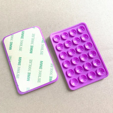 Purple Silicone Suction Phone Case Adhesive Mount