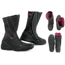Moto Scooter Bottes Imperméables en Cuir Noir Taille