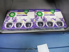 NIP Lot of 6 Air Wick Plug In Refills Lavender & Chamomile Scented Oil