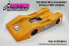 Clear McKee MK14J Can Am Body IRRA Approved RTR Retro Slot Car