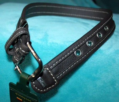  Hunter Halsband MADEIRA SPEZIAL Rindsnappa Echtleder M - L   45 - 52 cm
