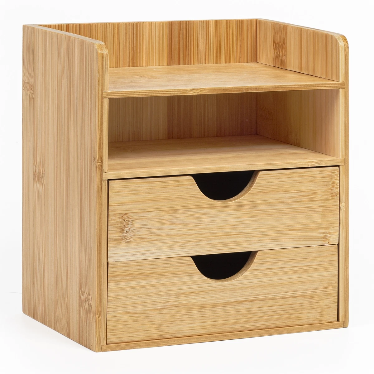 Desktop Organiser With 2 Drawers Storage Boxes Small Drawer Shelf Storage