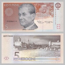 Estland / Estonia 5 Krooni 1994 p76a unz