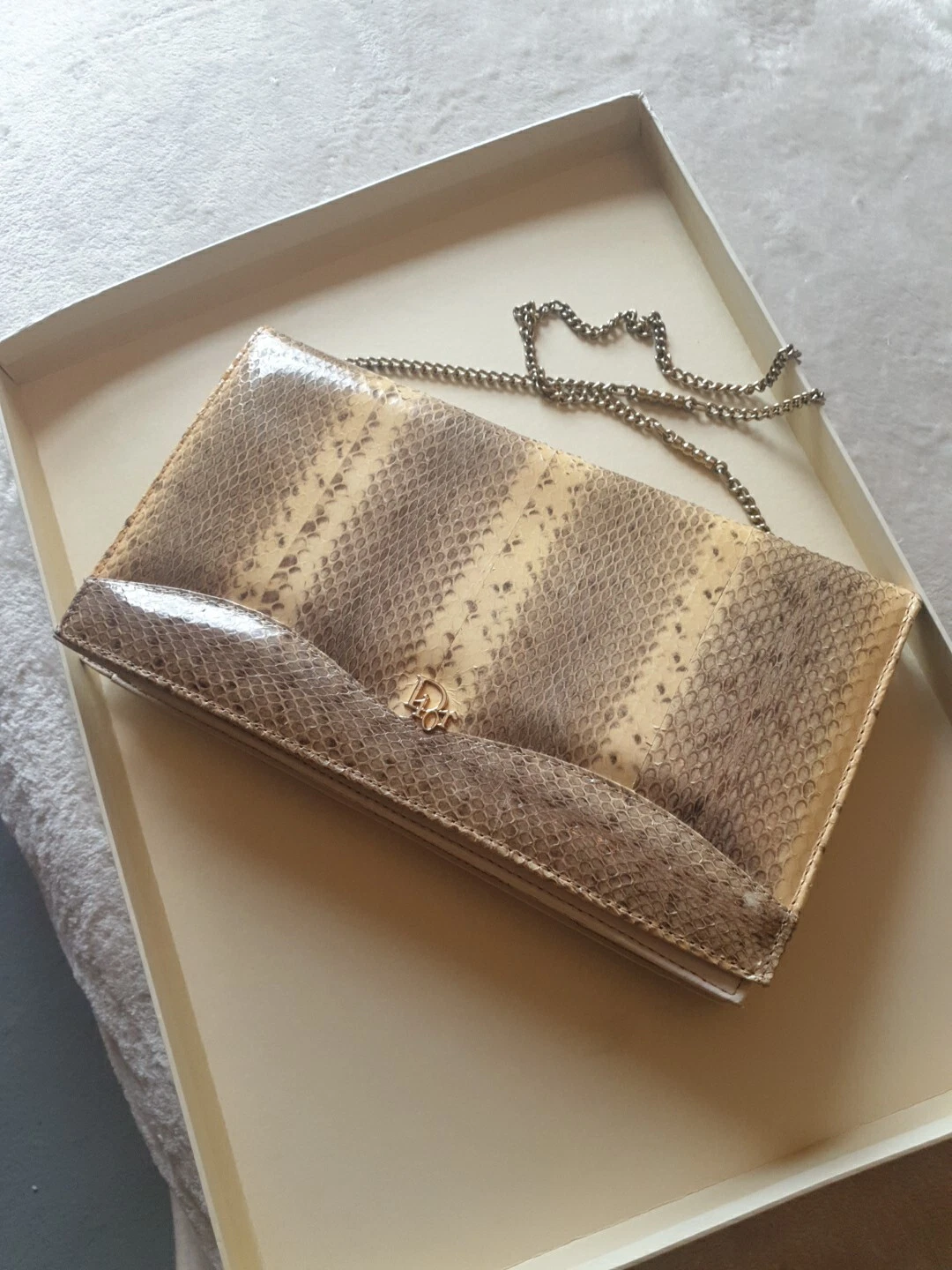 POCHETTE/POCHETTE EN PEAU DE SERPENT DIOR VINTAGE