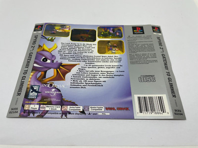 Backcover zu Spyro 2 Gateway to Glimmer für Playstation 1 / PS1