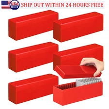 6PC Storage Box Plastic Case for 20 Certified PCGS NGC Slabs Coin Holders Box