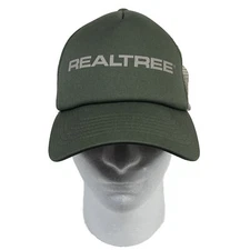 REALTREE Army Green Outdoors Ball Cap Adjustable SnapBack Mesh Trucker Adult O/S