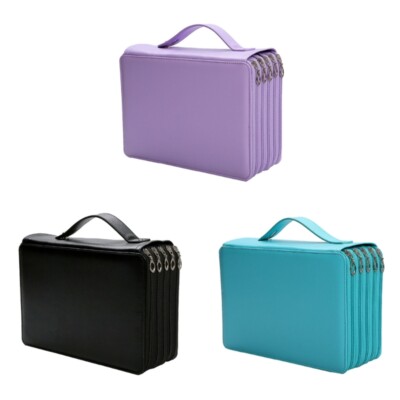 Multifunctional Large Pencil Case 252 Compartments Zippered High Capacity Bag