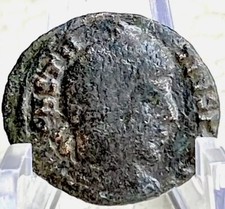 Battle Scene Genuine Ancient Roman Coin 348-350 AD Constantius II Fel Temp