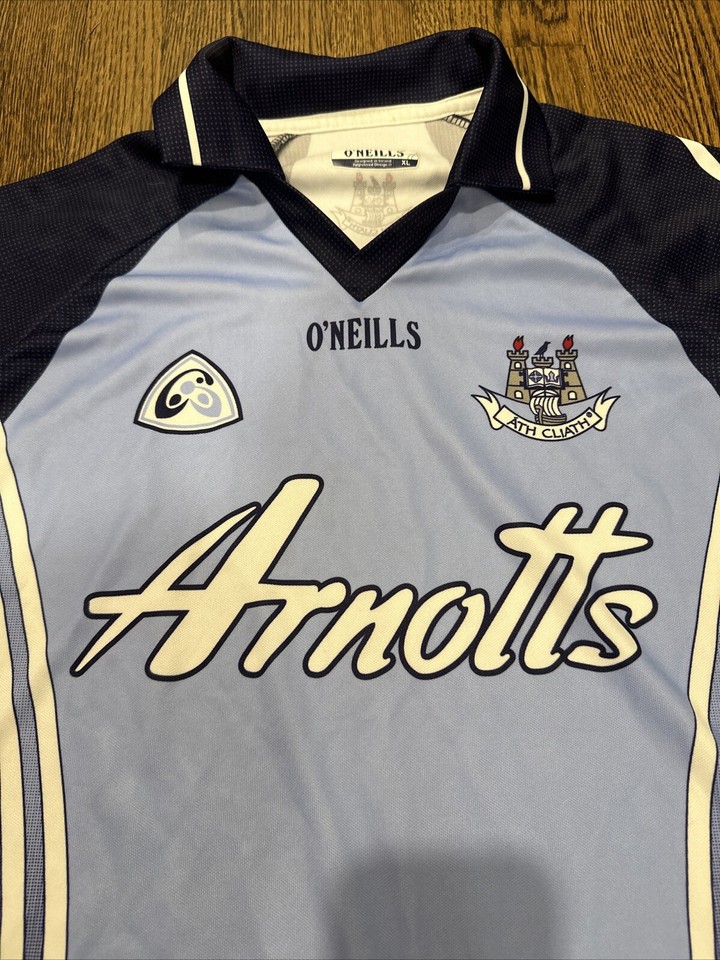 O’NEILLS Arnotts THE DUB Jersey Men XL Baby Blue / Navy Blue