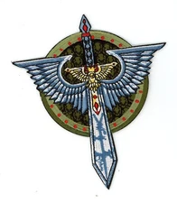 PATCH WARHAMMER DARK ANGELS    IRON ON