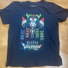 Voltron Legendary Defender T-Shirt Size Adult Medium Dark Blue Dream Works 2017