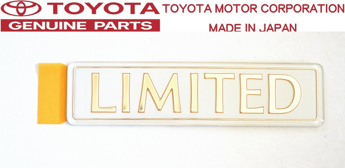 TOYOTA GENUINE OEM 1986-1993 JZA70 SUPRA MK3 Rear LIMITED Emblem 