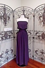 2312QV238- BILL LEVKOFF 1210 SZ 12 231 PLUM FORMAL PROM PARTY DRESS GOWN