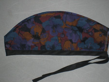 Surgical Scrub Hats/Cap Fall Purple posies