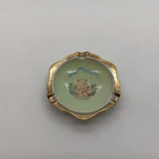 Hildesheim die rosenstadt Souvenir Ashtray Trinket Dish Hexagon Ceramic