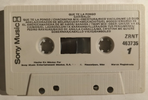 GARIBALDI - QUE TE LA PONGO - 1990 MEXICAN TAPE ALBUM, MERENGUE - Imagen 3 de 4