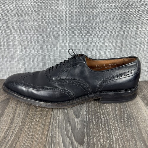 Allen Edmonds Boulevard Oxford Wingtip Shoes Men's 11 A Narrow Black Leather - Picture 15 of 16