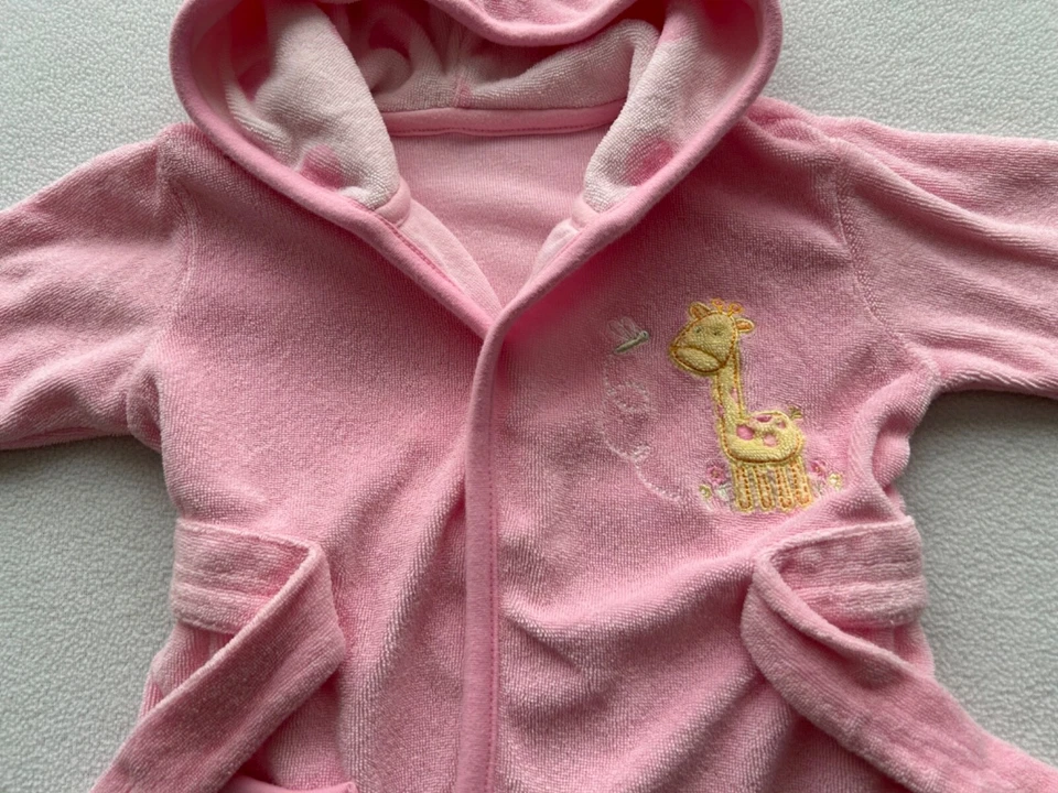 Bata con Capucha Carter's Bebé Niña Baño Playa Piscina Diseño Jirafa 0-9 Meses Foto 3 de 4