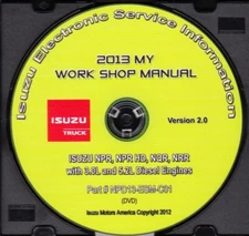 2013 Isuzu NPR NPR HD NQR NRR 3.0L 5.2L Diesel Service Repair Shop Manual NPD13