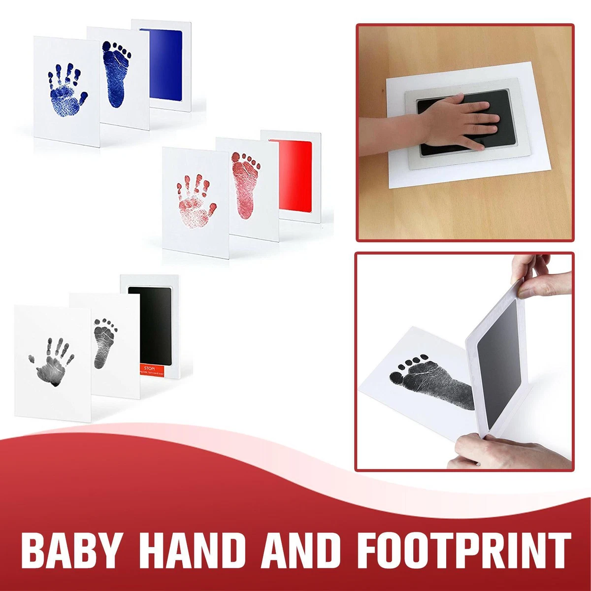 Baby Paw Print Ink Pad Pet Handprint Footprint Pads Kit Stamp