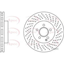 Apec Front Brake Disc DSK2616 - OE High Quality Precision Engineered Part