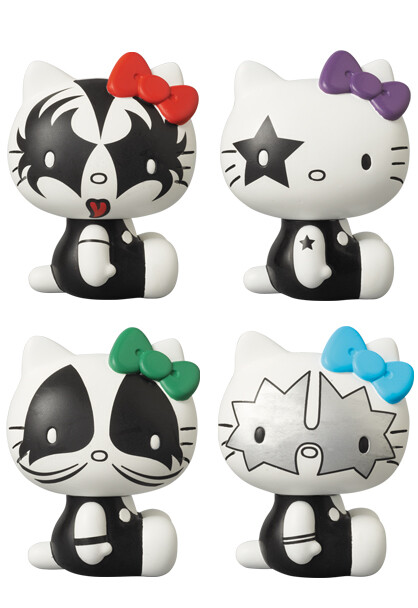 ◉KISS/HELLO KITTYフィギュア 4体セット KISS × HELLO KITTY Vinyl Collectible Dolls MedicomToy Sanrio